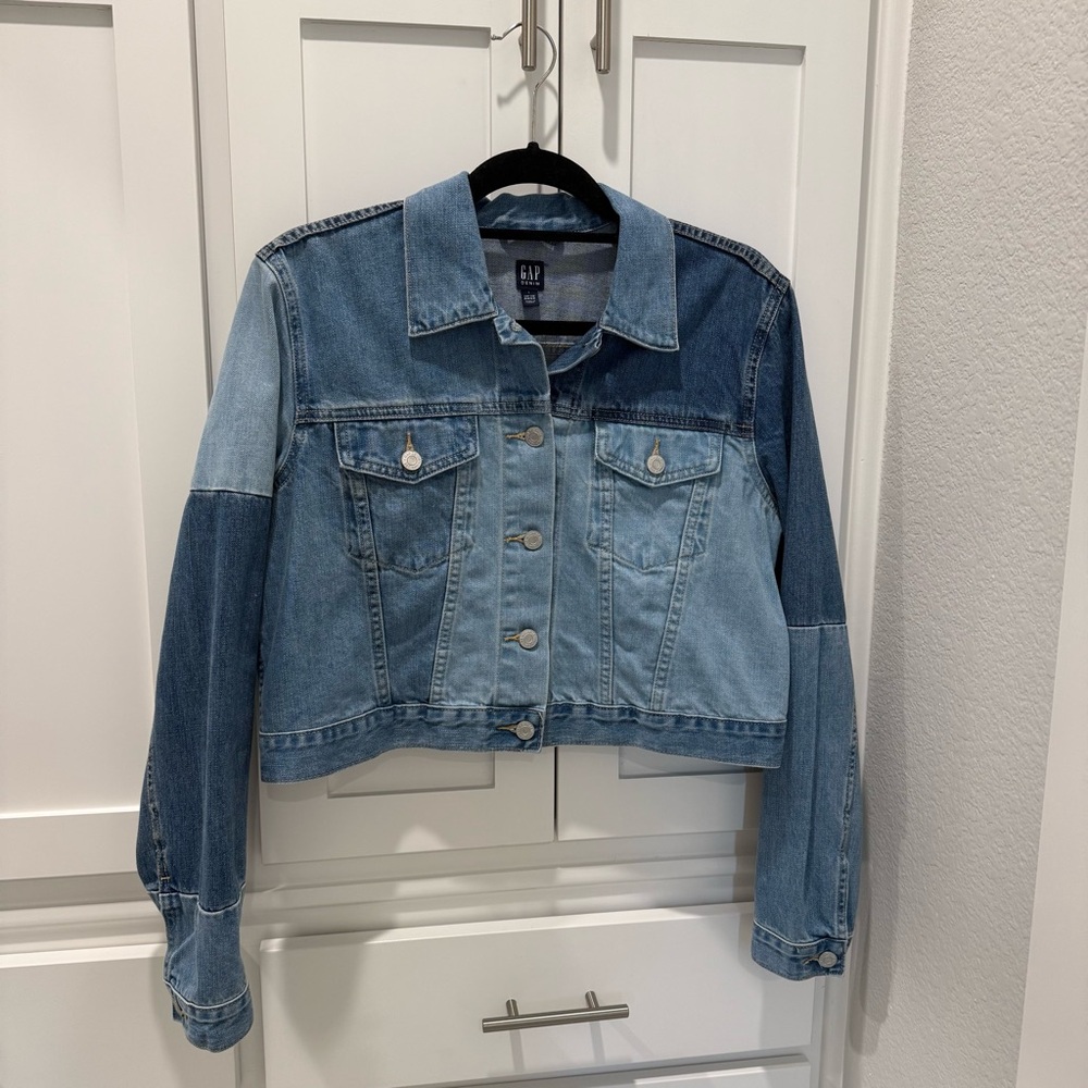 GAP Women's Multi-Tone Blue Jean Jacket